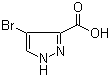 4-Bromo-1H-pyrazole-3-carboxylic acid molecular structure (CAS 13745-17-0)