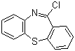 11-氯-二苯并[b,f][1,4]硫氮杂卓分子结构 (CAS 13745-86-3)