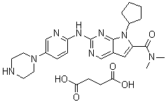 structure of CAS# 1374639-75-4, LEE011 succinate