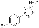 5-Bromo-2-(2H-tetrazol-5-yl)pyridine ammonia salt molecular structure (CAS 1374651-37-2)