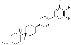 structure of CAS# 137529-40-9, 4'-[(trans,trans)-4'-Ethyl[1,1'-bicyclohexyl]-4-yl]-3,4,5-trifluoro-1,1'-biphenyl;2-HHBB(F,F)-F
