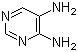 4,5-二氨基嘧啶分子结构 (CAS 13754-19-3)