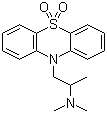 structure of CAS# 13754-56-8, Prothanon;9,9-Dioxopromethazine; 10-[2-(Dimethylamino)propyl]-10H-phenothiazine 5,5-dioxide
