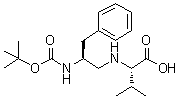 N-[(2S)-2-[[叔丁氧羰基]氨基]-3-苯基丙基]-L-缬氨酸分子结构 (CAS 137828-53-6)