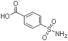 结构式 CAS# 138-41-0, 对羧基苯磺酰胺; 4-磺胺基苯甲酸; 4-氨磺酰苯甲酸; 对磺酰胺苯甲酸