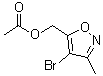 (4-Bromo-3-methylisoxazol-5-yl)methyl acetate molecular structure (CAS 1380089-33-7)