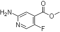 2-Amino-5-fluoro-4-pyridinecarboxylic acid methyl ester molecular structure (CAS 1380331-29-2)