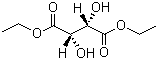 结构式 CAS# 13811-71-7, D-(-)-酒石酸二乙酯