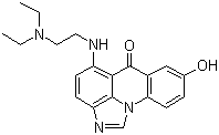 5-((2-(Diethylamino)ethyl)amino)-8-hydroxy-6H-imidazo[4,5,1-de]acridin-6-one molecular structure (CAS 138154-39-9)