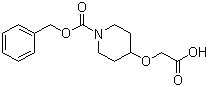 结构式 CAS# 138163-07-2, (1-N-Cbz-哌啶-4-基氧基)乙酸