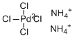 Ammonium tetrachloropalladate molecular structure (CAS 13820-40-1)