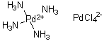 Tetraamminepalladium tetrachloropalladate(II) molecular structure (CAS 13820-44-5)
