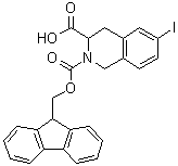 3,4-Dihydro-6-iodo-2,3(1H)-isoquinolinedicarboxylic acid 2-(9H-fluoren-9-ylmethyl) ester molecular structure (CAS 1383132-09-9)