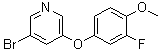 3-Bromo-5-(3-fluoro-4-methoxyphenoxy)pyridine molecular structure (CAS 1383133-01-4)