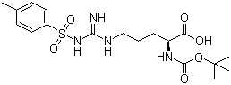 N-叔丁氧羰基-N'-甲苯磺酰基-L-精氨酸分子结构 (CAS 13836-37-8)