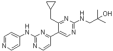 1-[[4'-(Cyclopropylmethyl)-2-(4-pyridinylamino)[4,5'-bipyrimidin]-2'-yl]amino]-2-methyl-2-propanol molecular structure (CAS 1383716-46-8)
