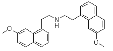 7-Methoxy-N-[2-(7-methoxy-1-naphthalenyl)ethyl]-1-naphthaleneethanamine molecular structure (CAS 1385018-57-4)