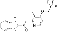 (-)-Lansoprazole molecular structure (CAS 138530-95-7)