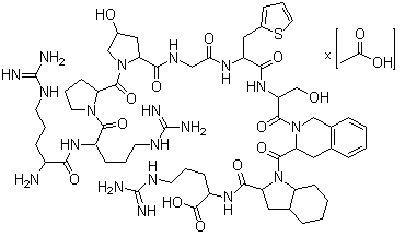 结构式 CAS# 138614-30-9, 艾替班特乙酸盐