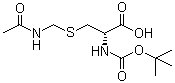 N-tert-Butoxycarbonyl-S-acetamidomethyl-D-cysteine molecular structure (CAS 138775-00-5)