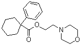 1-苯基-环己烷羧酸 2-(4-吗啉基)乙基酯分子结构 (CAS 138847-85-5)