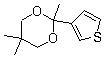 3-(2,5,5-三甲基-1,3-二氧己环-2-基)噻吩分子结构 (CAS 138890-86-5)