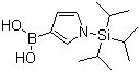 结构式 CAS# 138900-55-7, 1-(三异丙基硅烷基)吡咯-3-硼酸