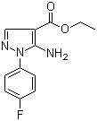 5-氨基-1-(4-氟苯基)-1H-吡唑-4-羧酸乙酯分子结构 (CAS 138907-68-3)
