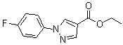 1-(4-氟苯基)-1H-吡唑-4-羧酸乙酯分子结构 (CAS 138907-73-0)