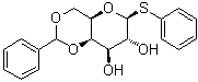 苯基 4,6-O-(苯基亚甲基)-1-硫代-beta-D-吡喃半乳糖苷分子结构 (CAS 138922-03-9)