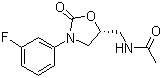 (S)-N-[[3-(3-Fluorophenyl)-2-oxo-5-oxazolidinyl]methyl]acetamide molecular structure (CAS 139071-79-7)