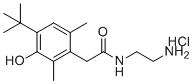 structure of CAS# 1391053-50-1, Oxymetazoline EP Impurity A;N-(2-aminoethyl)-2-(4-tert-butyl-3-hydroxy-2,6-dimethylphenyl)acetamide;hydrochloride