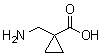 结构式 CAS# 139126-45-7, 1-(氨基甲基)环丙烷羧酸