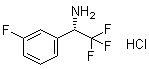 结构式 CAS# 1391436-37-5, (alphaS)-3-氟-alpha-(三氟甲基)苯甲胺盐酸盐