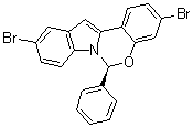 (6S)-3,10-Dibromo-6-phenyl-6H-indolo[1,2-c][1,3]benzoxazine molecular structure (CAS 1392102-38-3)