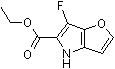6-Fluoro-4H-furo[3,2-b]pyrrole-5-carboxylic acid ethyl ester molecular structure (CAS 1392272-60-4)