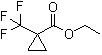 structure of CAS# 139229-57-5, 1-(Trifluoromethyl)cyclopropanecarboxylic acid ethyl ester