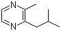 structure of CAS# 13925-06-9, 2-Isobutyl-3-methylpyrazine