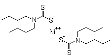 Nickel dibutyldithiocarbamate  molecular structure (CAS 13927-77-0)