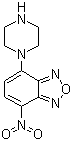 结构式 CAS# 139332-66-4, 4-硝基-7-哌嗪苯并氧杂噁二唑