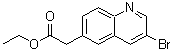 3-Bromo-6-quinolineacetic acid ethyl ester molecular structure (CAS 1393353-34-8)