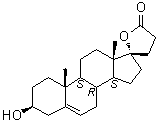 (3beta,17alpha)-3,17-Dihydroxypregn-5-ene-21-carboxylic acid gamma-lactone molecular structure (CAS 13934-61-7)