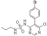 N-[5-(4-Bromophenyl)-6-chloro-4-pyrimidinyl]-N'-propylsulfamide molecular structure (CAS 1393813-42-7)
