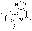 structure of CAS# 1393823-02-3, Lithium (thiazol-2-yl)triisopropoxyborate