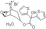 Tiotropium bromide hydrate molecular structure (CAS 139404-48-1)