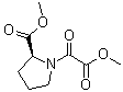 Methyl (2S)-1-(1,2-dioxo-2-methoxyethyl)-2-pyrrolidinecarboxylate molecular structure (CAS 139419-63-9)
