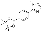 1-Methyl-2-[4-(4,4,5,5-tetramethyl-1,3,2-dioxaborolan-2-yl)phenyl]-1H-imidazole molecular structure (CAS 1394374-23-2)