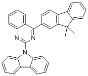 structure of CAS# 1394834-50-4, 9-(4-(9,9-Dimethyl-9H-fluoren-2-yl)quinazolin-2-yl)-9H-carbazole