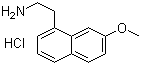structure of CAS# 139525-77-2, 2-(7-Methoxy-1-naphthyl)ethylamine hydrochloride