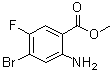 Methyl 2-amino-4-bromo-5-fluorobenzoate molecular structure (CAS 1395493-30-7)